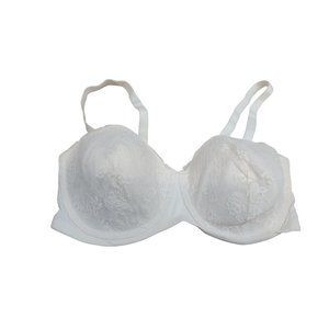 Women's Lightly Padded Bra W/Lace Blake & Co. White 38DD